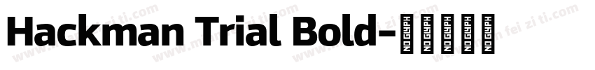 Hackman Trial Bold字体转换